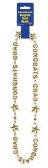 Congrats Grad Beads Gold