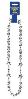 Congrats Grad Beads Silver