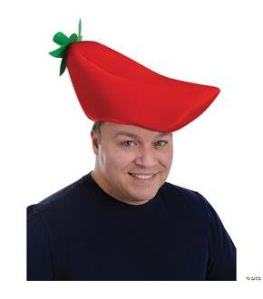 Plush Chili Pepper Hat