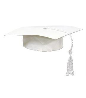 Graduate Cap White