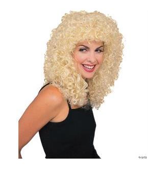Extra Long Blonde Curly Wig