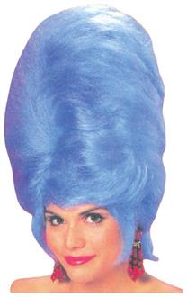 Blue Beehive Wig