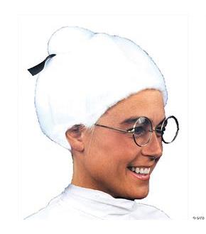 Wig Colonial Lady White