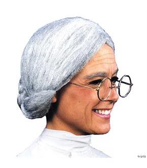 Wig Old Maid Grey