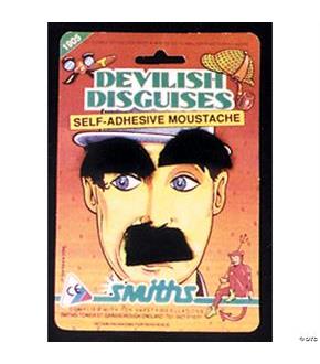 Black Chaplin Brow Mustache
