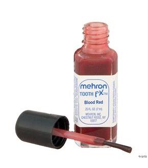 Tooth Fx Carded Blood Red