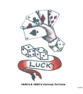 Tattoo Vintage Lucky 1940 1950