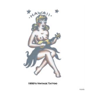 Girl Hawaii Vintage Tattoo