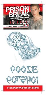 Prison Break Poison Bolshoi Bz Temporary Tattoo