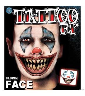 Clown Face Tattoo
