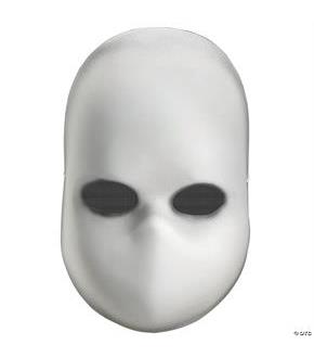 Blank Black Eyes Doll Mask