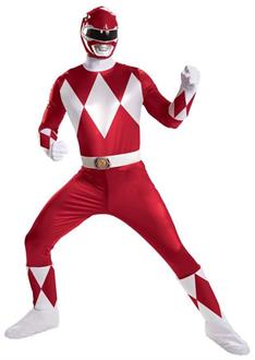 Red Power Ranger Super Deluxe Adult Costume