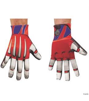 Optimus Prime Red Gloves Adult