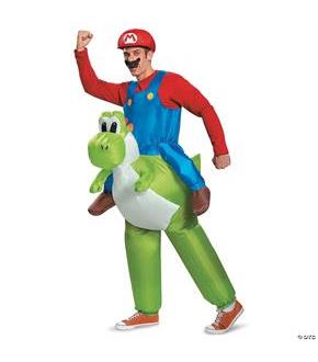 Mario Riding Yoshi Adult 42-46