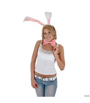 White Bunny Ears And Tail Set