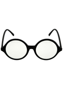 Black Clear Professor Glasses