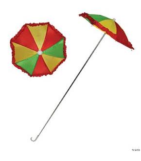 Clown Umbrella With Ruffle