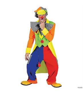 Spanky Stripes Adult Clown Costume