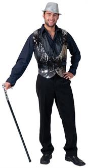 All That Jazz Silver Adult Vest