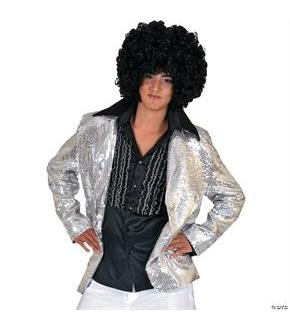 Disco Jacket Silver Adult
