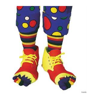 Clown Shoes And Toe Sock Set