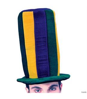 Mardi Gras Tall Hat Adult