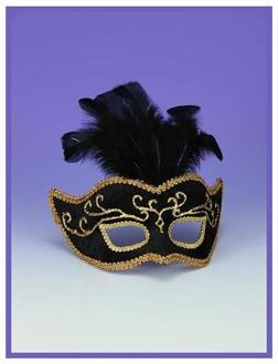 Half Style Mask With  Gold Trim