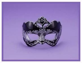 Half Style Mask Bk With Silver