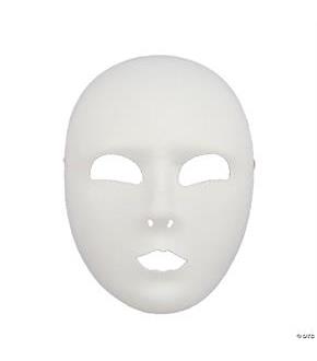Full Face White Mask