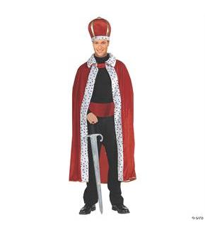 King Robe And Crown Costume