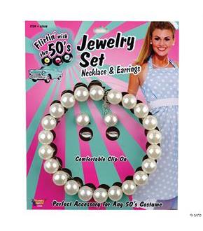 Pearl Necklace And Earrings