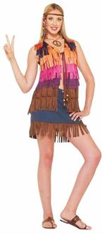 Hippie Fringed Vest Costume
