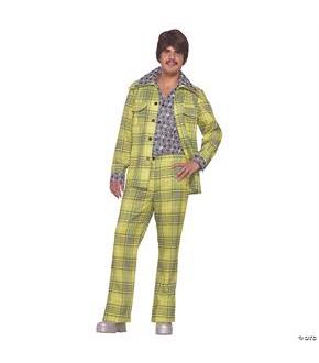 70'S Plaid Leisure Suit Costume