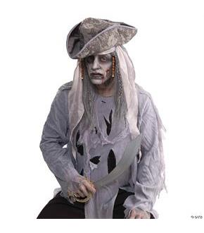 Wig Zombie Pirate