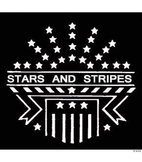 Stencil Stars Strpes Stainl