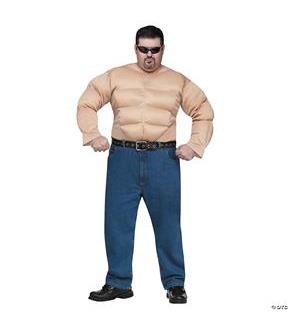 Muscle Man Shirt Plus Size Costume