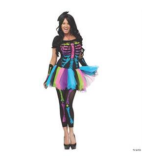 Funky Punk Bones Adult Plus Size  Costume