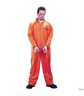 Got Busted Jumpsuit/Orange Costume