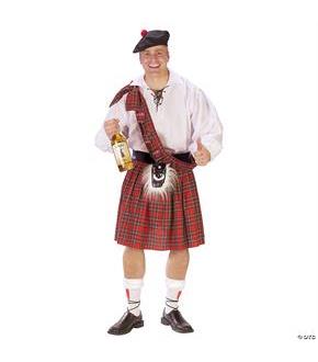 Big Shot Scot Adult Plus Costume