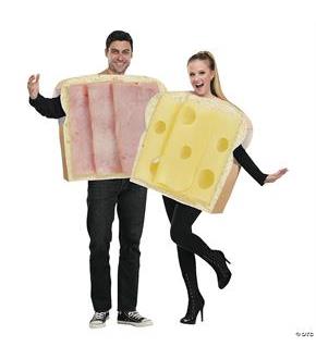 Ham And Swiss Adult Couple