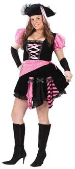 Pirate Pink Punk Plus Size  Adult Costume