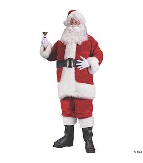 Santa Suit Prem Plush Costume