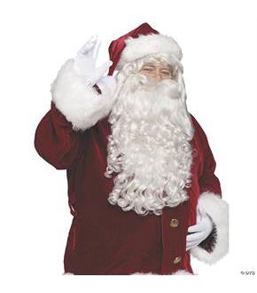 Santa Wig And Beard Super  Deluxe