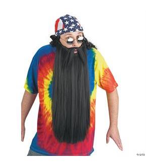 Beard With Mustache Black