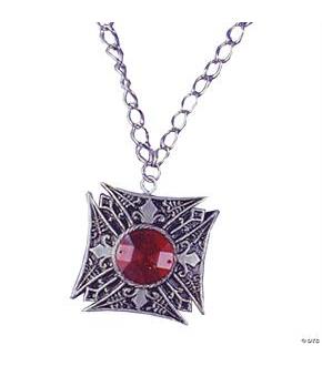 Vampire Red Gem Medallion
