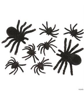Spider Family 8 Card Blk Fuzzy