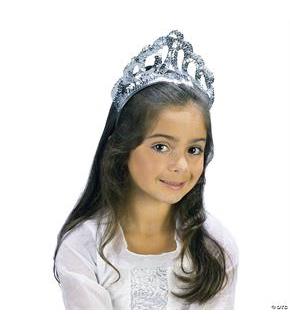 Princess Sparkling Silver Sequin Tiara