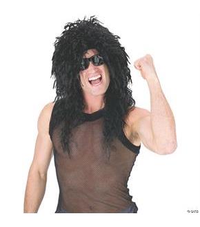Black Headbanger Wig