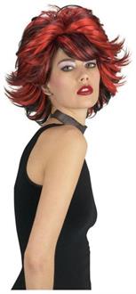 Choppy Wig Red And Black