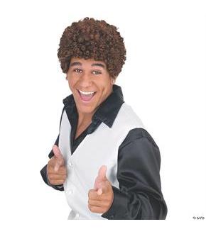 Jheri Curl Dark Brown Wig